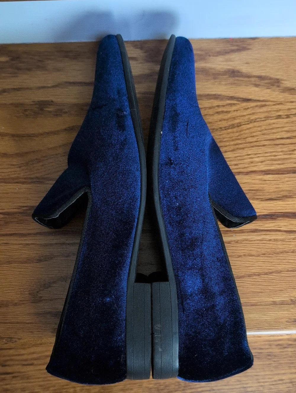Steve Madden Blue Velvet Slip-On Loafers